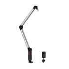 Desk Mounted Professional Microphone Boom Arm Stand Spring-Assisted-Black PrimeCables