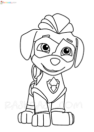 This cute dog will surely bring a smile to your kid's face. Paw Patrol Coloring Pages 120 Pictures Free Printable