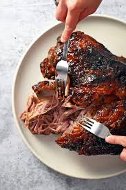 pork shoulder roast with peach glaze