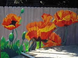 outdoor garden wall murals ideas