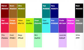 List Of 20 Simple Distinct Colors Sasha Trubetskoy