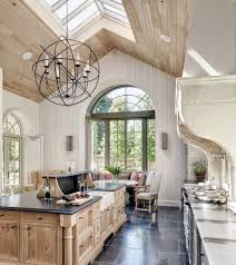 Track lighting is another option for vaulted ceilings. Vaulted Ceiling Ideas Kitchen Home Architec Ideas