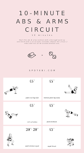 10 minute abs arms circuit