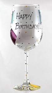 Happy Birthday Wine Glass Happy
