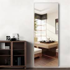 Large wooden framed full height mirror. Floor Mirrors Mirrors The Home Depot
