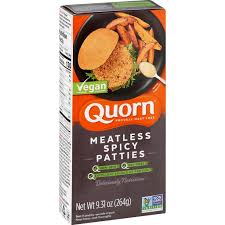 quorn y vegan meatless patties