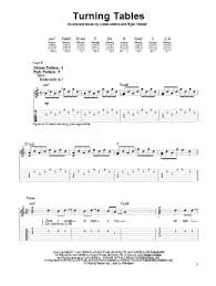 turning tables easy guitar tab