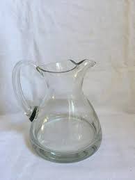 modern clear glass pinched spout