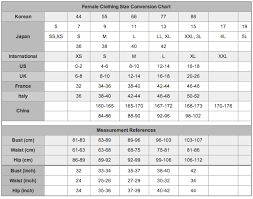 Free Download Japanese Clothing Size Conversion Chart Hot