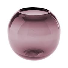 Linen House Purple Rita Glass Vase