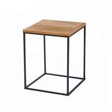 Metal Cube Side Table Decorhubng