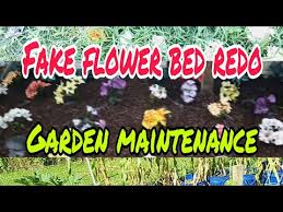 Fake Flower Bed Redo And Garden