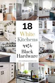 white kitchens with black hardware