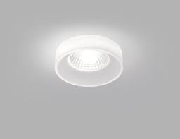 A recessed light, sometimes called a can light, has both its housing and bulb recessed above the ceiling drywall. Helestra Iva Led Recessed Ceiling Luminaire White 15 2041 00