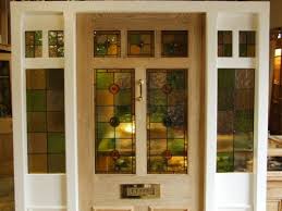 Stained Glass Front Door With Frame And