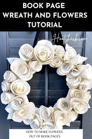 how to make flowers out of book pages