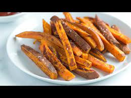 perfect sweet potato fries crispy on