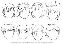 Check spelling or type a new query. Learn How To Draw Anime Hair Male Hair Step By Step Drawing Tutorials