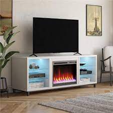 Pemberly Row Modern Fireplace Tv Stand
