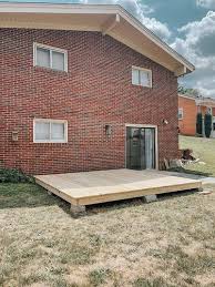 How To Make A Ground Level Wooden Deck