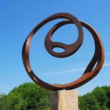 Australian Sculpture S Steel Round