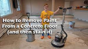 remove paint from a concrete floor