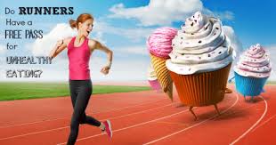 can runners eat unhealthy food and stay