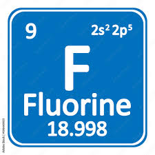 periodic table element fluorine icon