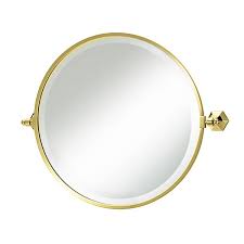 Deco Round Tilting Bathroom Mirror