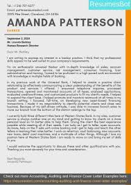 Banker Cover Letter Example
