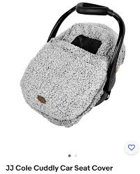 Jj Cole Cuddly Car Seat Gray Cover