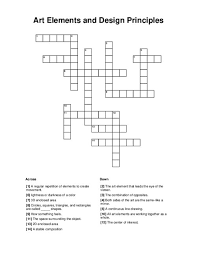design principles crossword puzzle