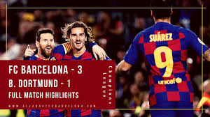 Barcelona were mowed down by a rampant levante as their shaky defence and poor away form once again proved their undoing. Fc Barcelona Vs Dortmund Video Highlights Fc Barcelona 3 Borussia Dortmund 1