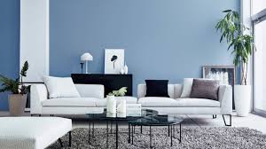 beautiful light blue walls living room