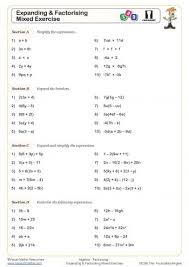 Ks4 Factorising Quadratics Worksheets