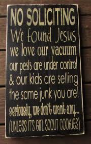 No Soliciting Funny Sign Measures 20