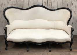 proantic blackened wood sofa french