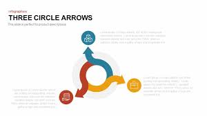 3 Arrows Circle Powerpoint Template Keynote Slide
