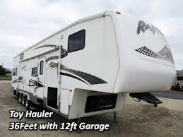 fifth wheel toy hauler by keystone rv