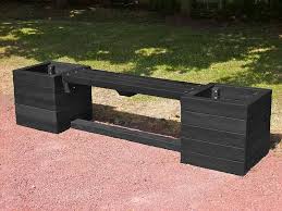 Recycled Plastic Planter Bench Ribble
