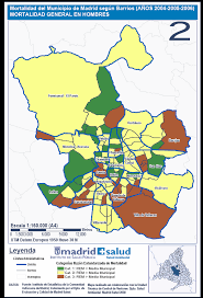 Mapa de barrios y distritos de madrid. Desigualdades En La Mortalidad En Hombres Entre Barrios De Madrid Salud Publica Y Otras Dudas