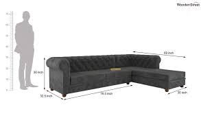 shape right aligned corner sofa velvet