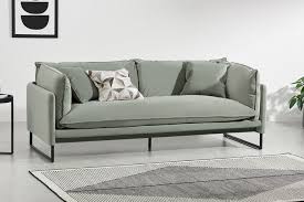 Malini 3 Seater Sofa Sage Green Velvet