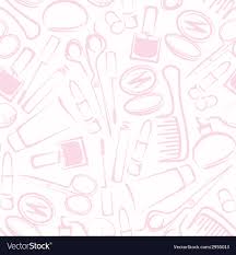 seamless background with cosmetics