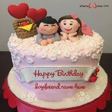 birthday cake for boyfriend with name