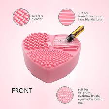 makeup brush clean pad with color