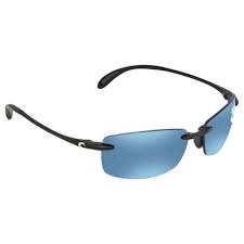 Costa Del Mar Ballast Shiny Black Sunglasses Blue Lens 580p 2