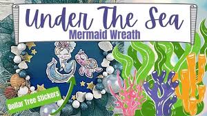 Mermaid Wreath Dollar Tree Wall