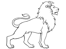 Tranh tô màu con sư tử 4 « in hình này