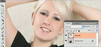 retouch a face in adobe photo